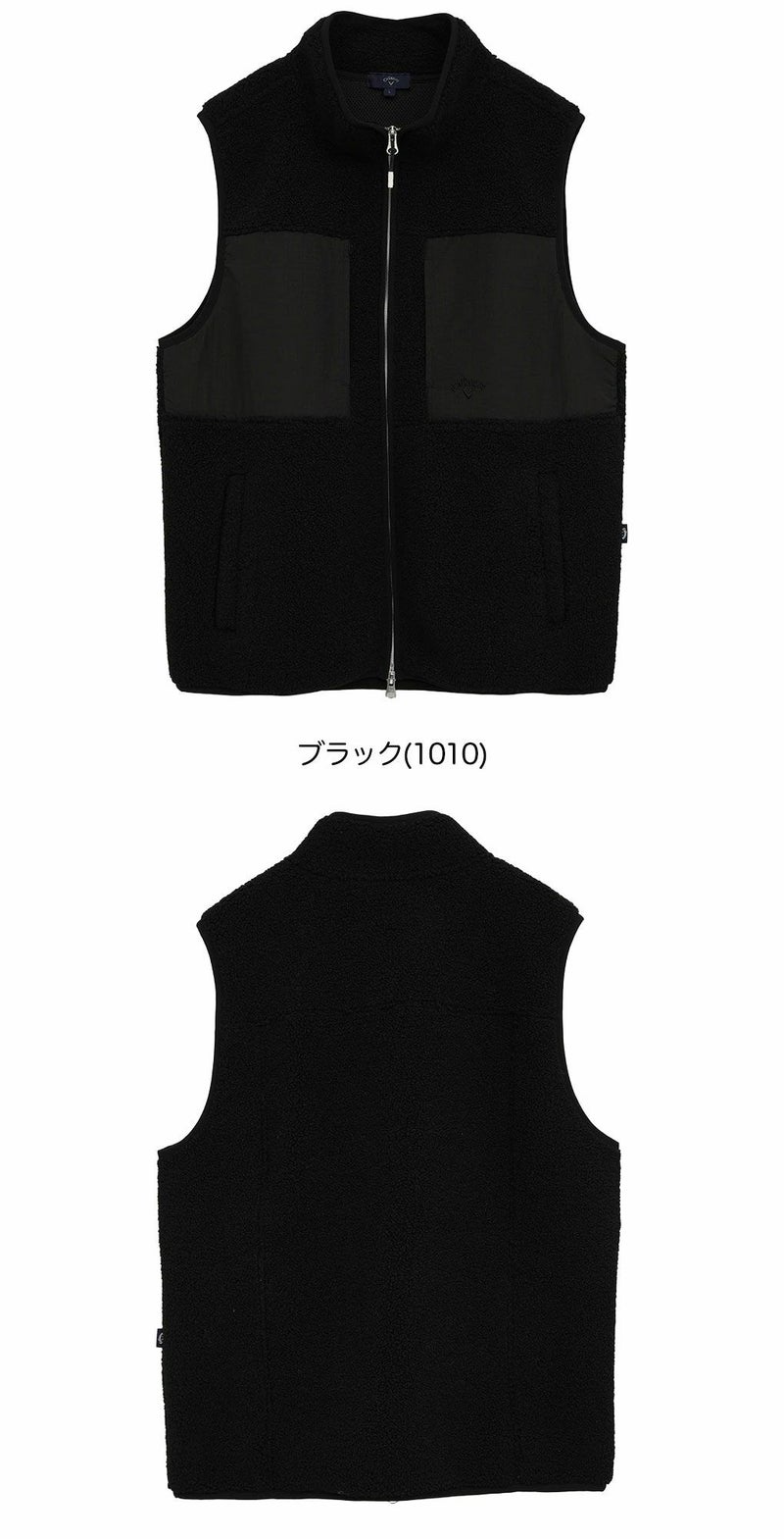 キャロウェイカールボアフリースフルジップベストC25216104メンズゴルフウェア2025秋冬モデルCallaway日本正規品