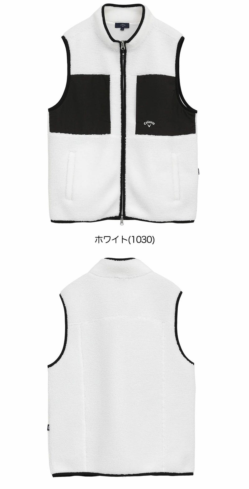 キャロウェイカールボアフリースフルジップベストC25216104メンズゴルフウェア2025秋冬モデルCallaway日本正規品