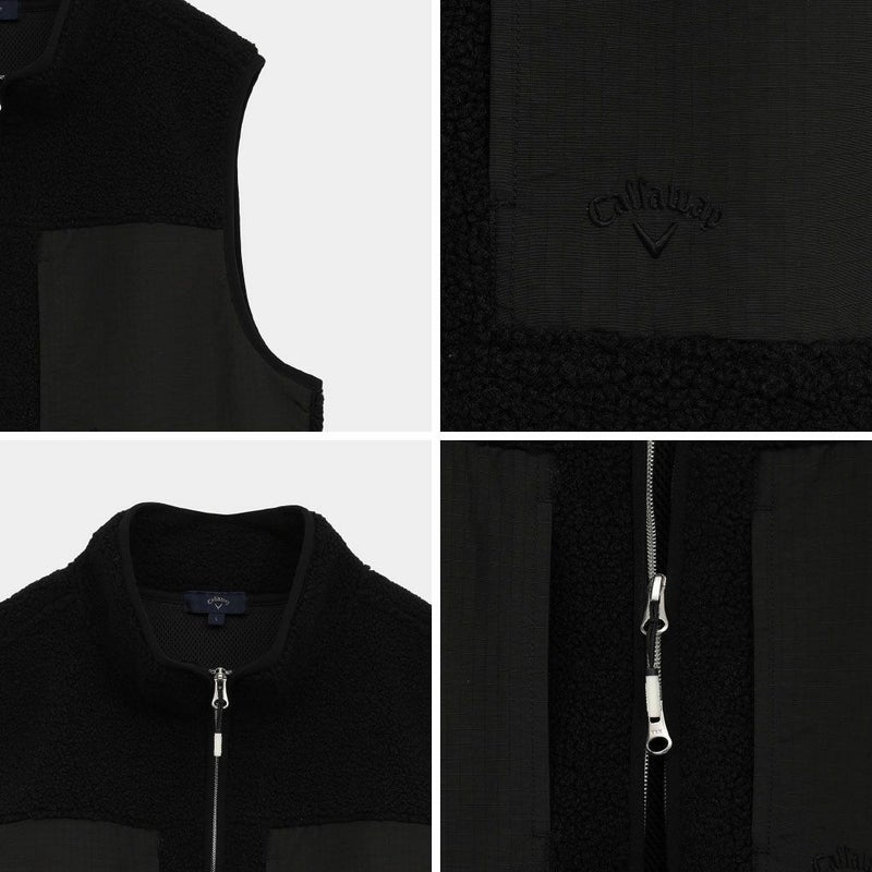 キャロウェイカールボアフリースフルジップベストC25216104メンズゴルフウェア2025秋冬モデルCallaway日本正規品