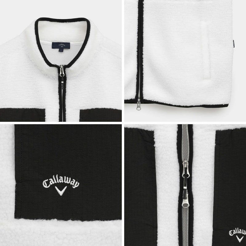 キャロウェイカールボアフリースフルジップベストC25216104メンズゴルフウェア2025秋冬モデルCallaway日本正規品