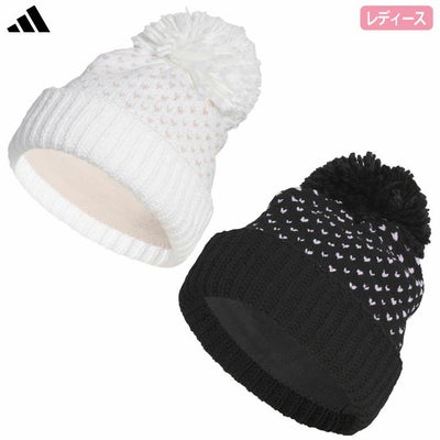 アディダスポンポンビーニーJVU37レディースゴルフキャップ帽子2025秋冬モデルadidas日本正規品