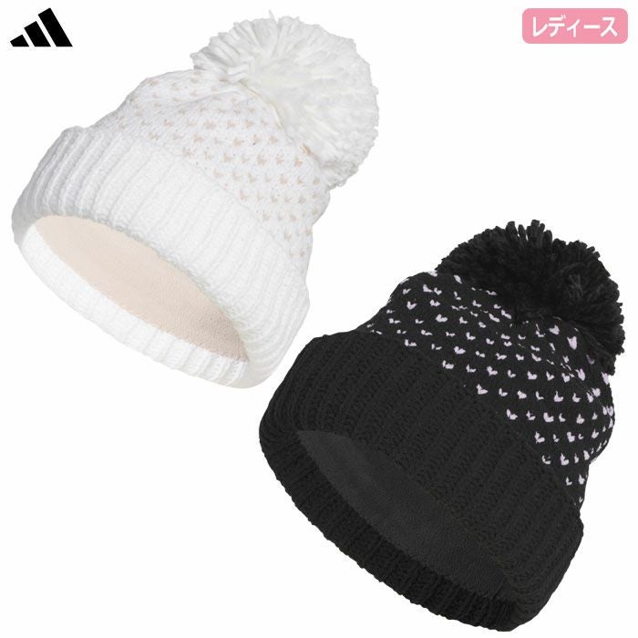 アディダスポンポンビーニーJVU37レディースゴルフキャップ帽子2025秋冬モデルadidas日本正規品