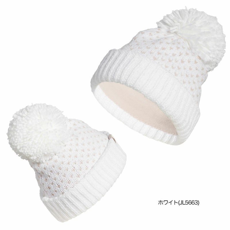 アディダスポンポンビーニーJVU37レディースゴルフキャップ帽子2025秋冬モデルadidas日本正規品