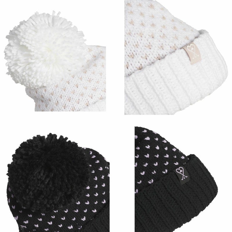 アディダスポンポンビーニーJVU37レディースゴルフキャップ帽子2025秋冬モデルadidas日本正規品