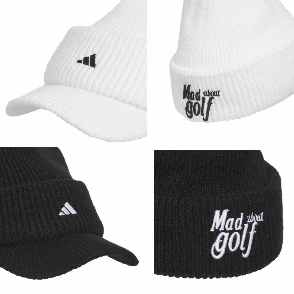 アディダスCOLD.RDYグラフィックブリムニットキャップKQE15メンズゴルフキャップ帽子2025秋冬モデルadidas日本正規品