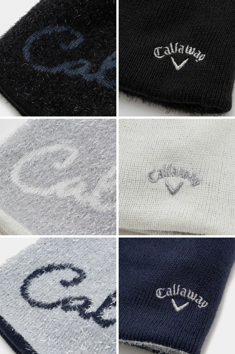 キャロウェイリバーシブルビーニーC25291216レディースゴルフキャップ帽子2025秋冬モデル日本正規品