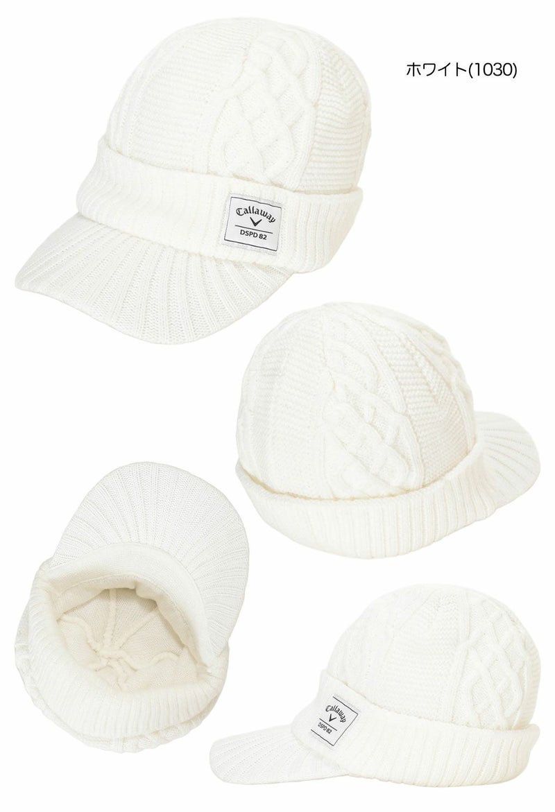 キャロウェイツバ付きニットキャップC25291121メンズゴルフキャップ帽子2025秋冬モデル日本正規品