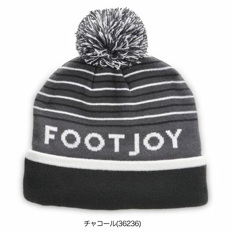 フットジョイFJストライプポンポンビーニーメンズFOOTJOYゴルフ帽子2025秋冬モデル日本正規品