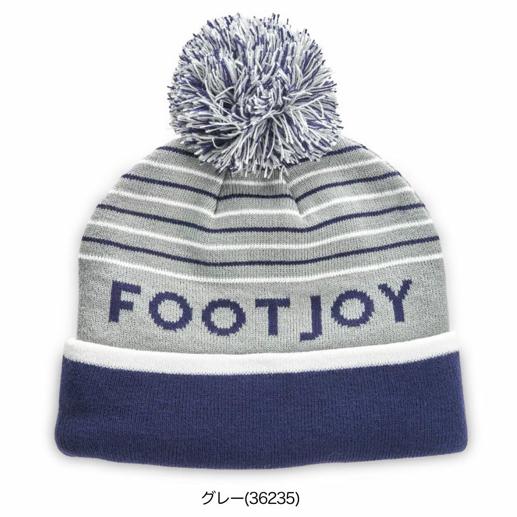 フットジョイFJストライプポンポンビーニーメンズFOOTJOYゴルフ帽子2025秋冬モデル日本正規品