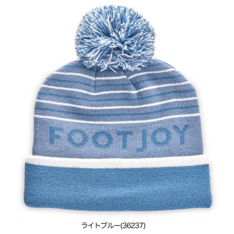 フットジョイFJストライプポンポンビーニーメンズFOOTJOYゴルフ帽子2025秋冬モデル日本正規品