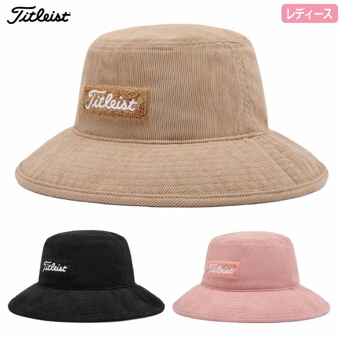 タイトリストコーデュロイバケットハットレディースTH25CBKK帽子ゴルフ2025秋冬モデルTITLEIST日本正規品