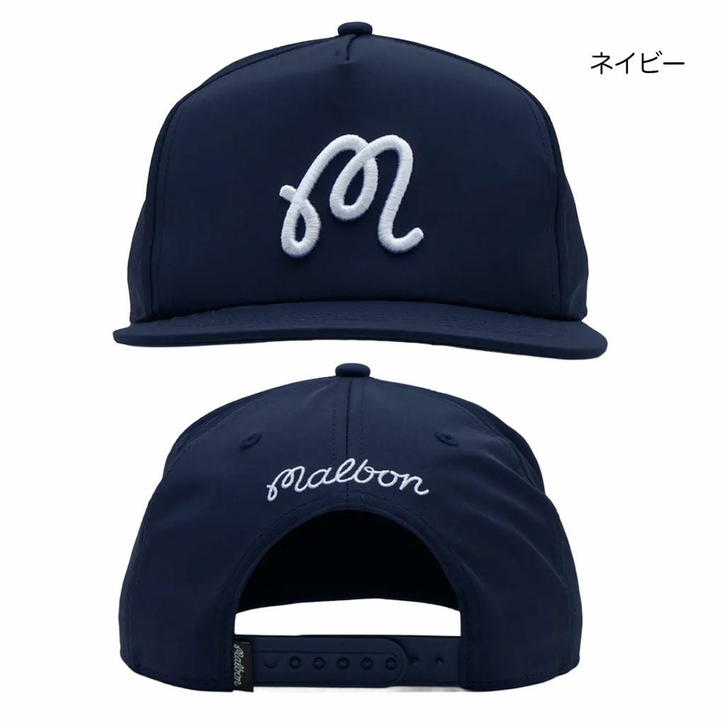 Malbon Golf キャップ M-9424 M Snapback メンズ ゴルフキャップ 帽子
