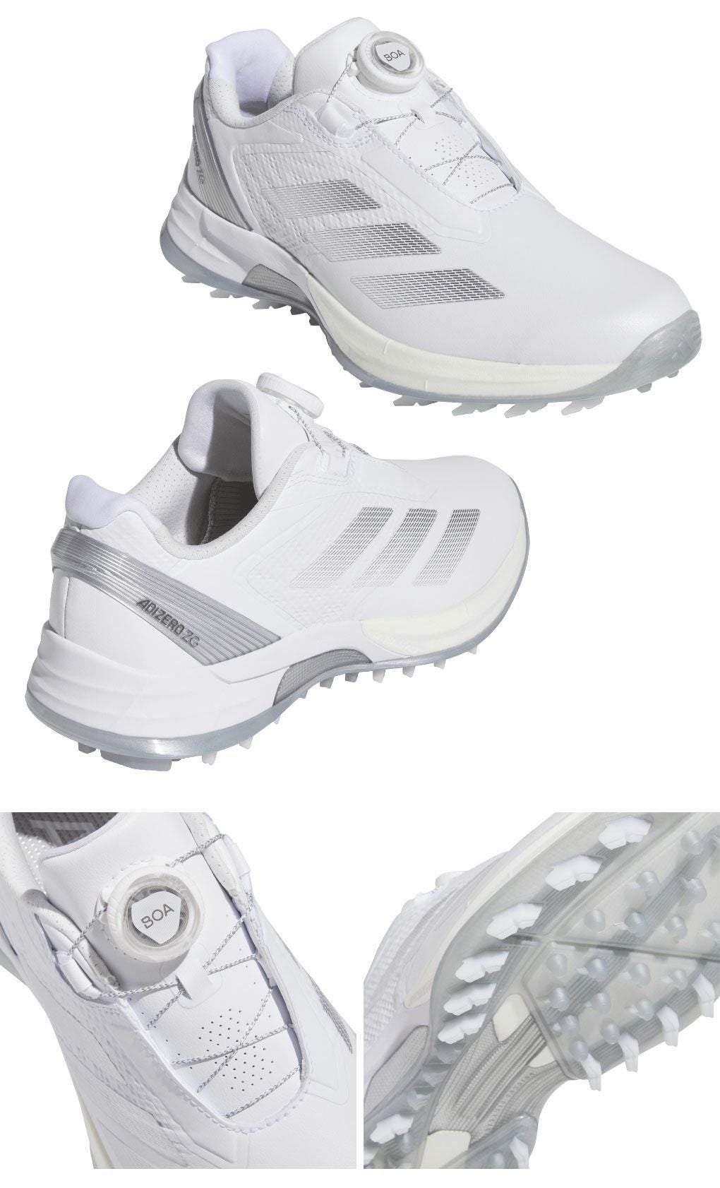 アディダスウィメンズアディゼロゼッドジーローボアOMX78レディーススパイクレスゴルフシューズ靴2025年モデルadidas日本正規品