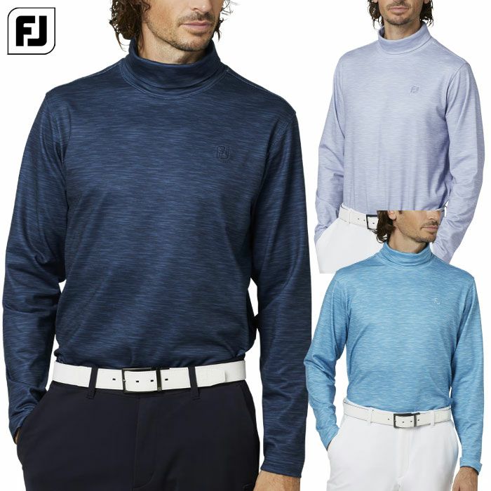 フットジョイ FOOTJOY MEN'S 起毛スコティッシュプリント 長袖モック
