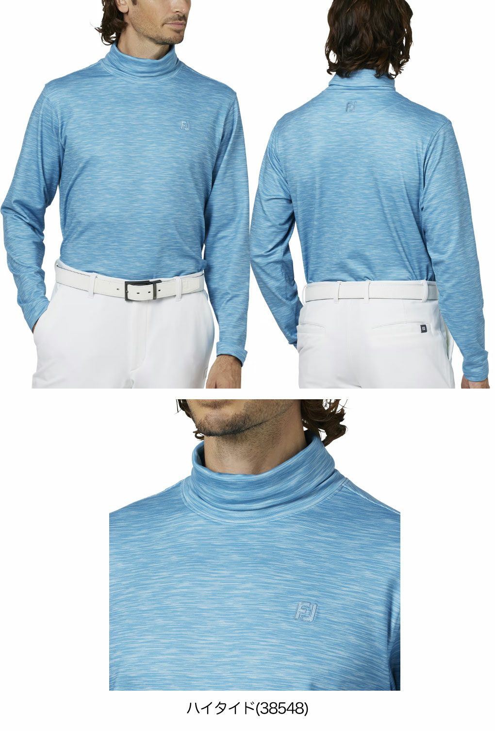 フットジョイスペースダイロールネック裏起毛長袖シャツFJ-F25-S16メンズゴルフウェアFOOTJOY2025秋冬モデル日本正規品
