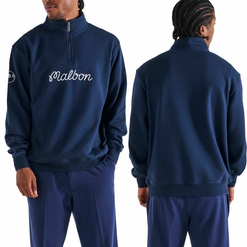 マルボンゴルフウェアスウェットトレーナーM-9419COLLEGIATESWEATSHIRTメンズゴルフウェアmalbongolf2025秋冬モデルUSモデル並行輸入品