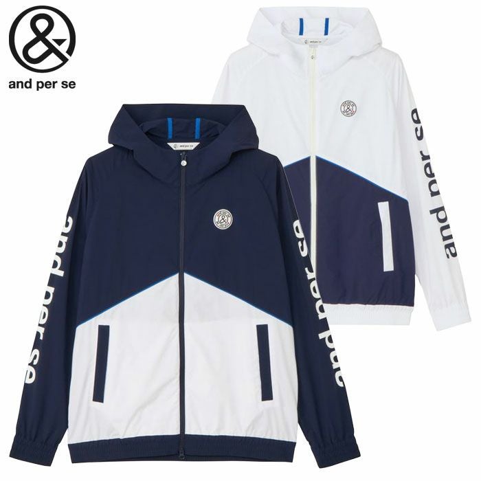 アンパスィエアジャスター切替ブルゾン長袖AMF1105G2メンズandperse2025秋冬モデル日本正規品