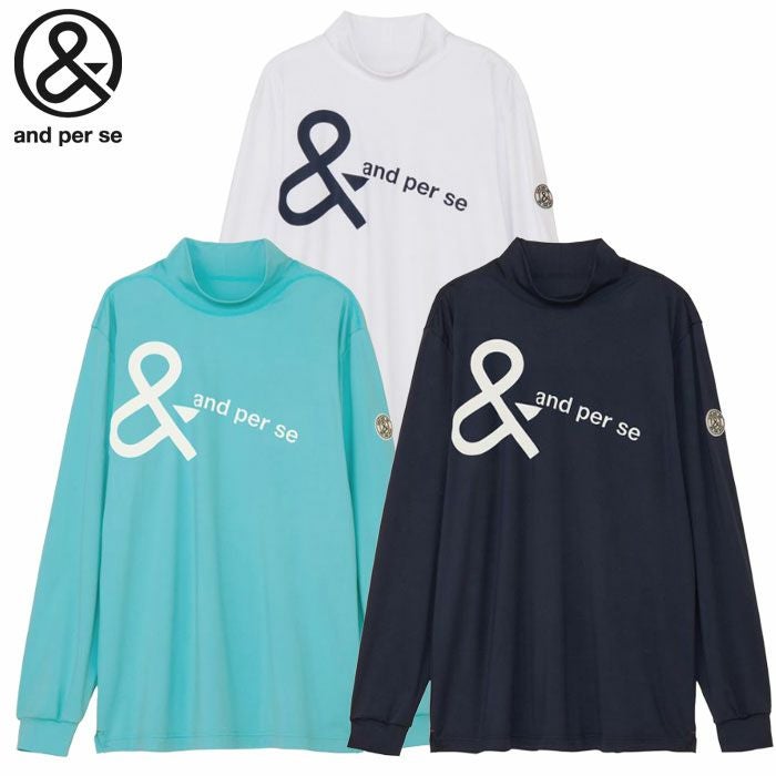 マルボン Malbon Golf 半袖シャツ MARE MOCKNECK TEE M-9271 メンズ