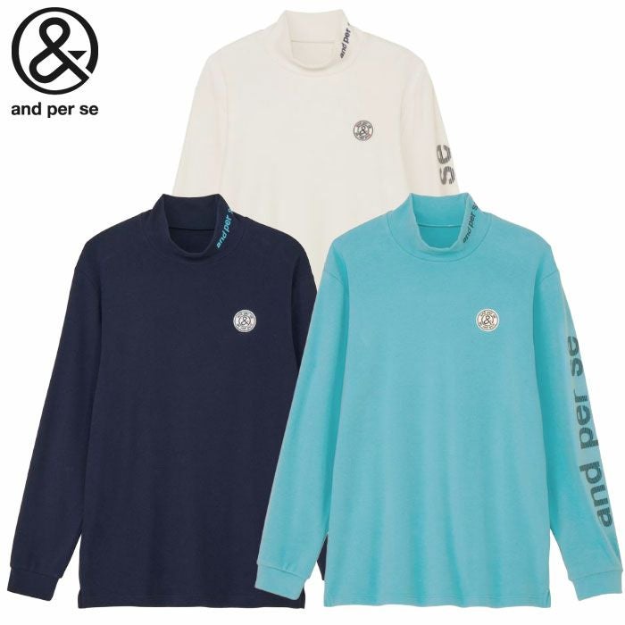 アンパスィマシュマロスムースハイネックシャツ長袖AMF9235V8ンズandperse2025秋冬モデル日本正規品