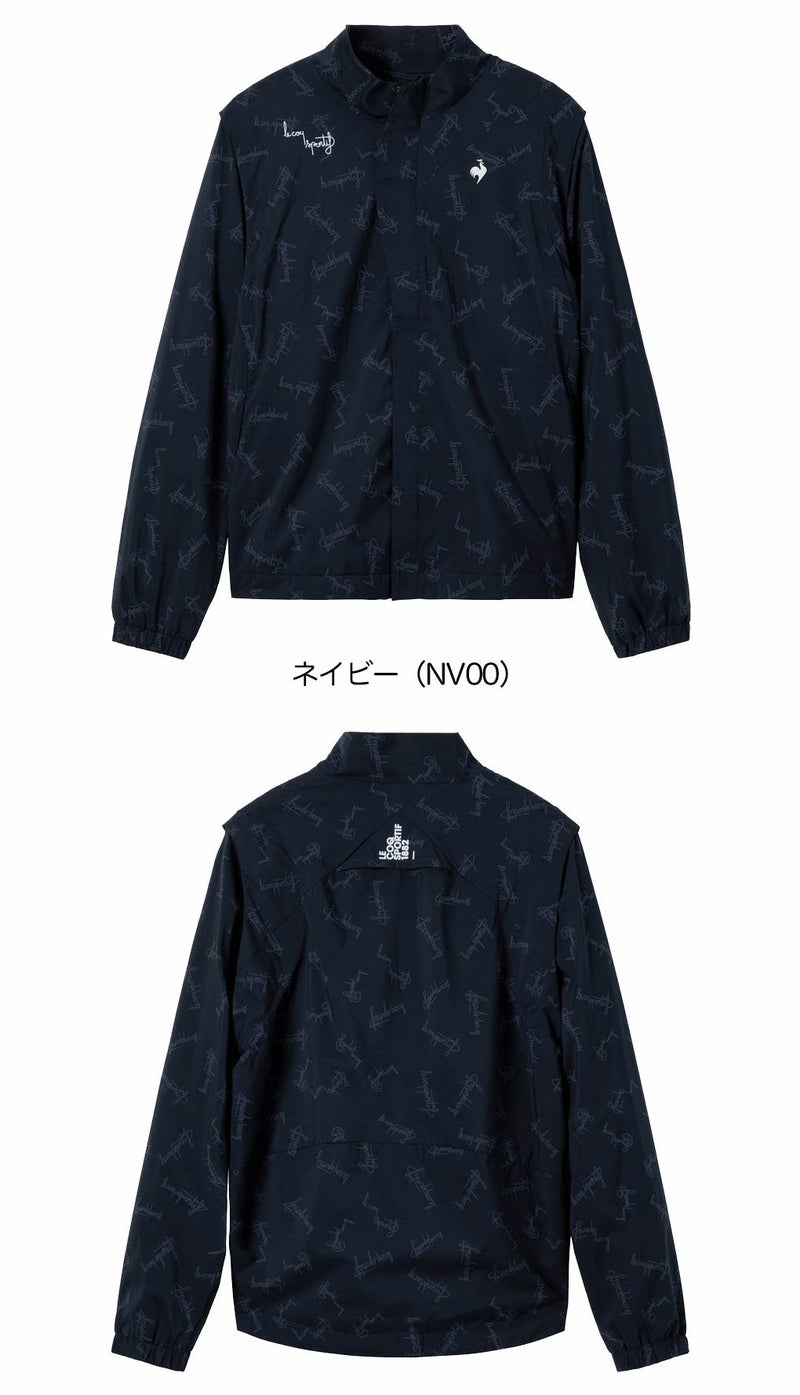 ルコックスポルティフヒートマッピング2WAYジャケット袖取り外し可能LG5FWB01Mメンズゴルフウェアゴルフ2025秋冬モデル日本正規品