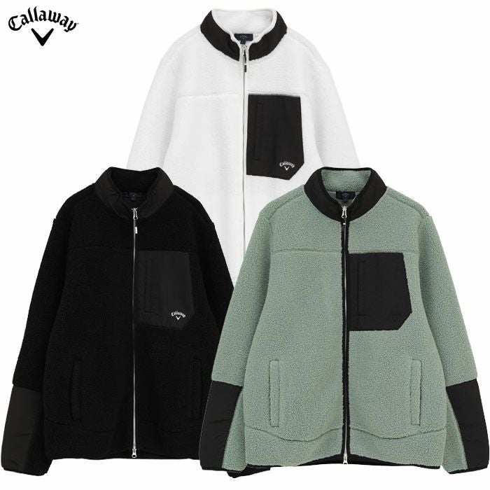 キャロウェイカールボアフリースフルジップブルゾンC25217107メンズゴルフウェア2025秋冬モデルCallaway日本正規品