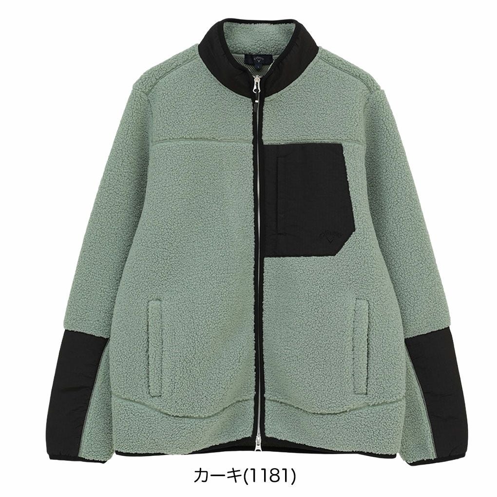 キャロウェイカールボアフリースフルジップブルゾンC25217107メンズゴルフウェア2025秋冬モデルCallaway日本正規品