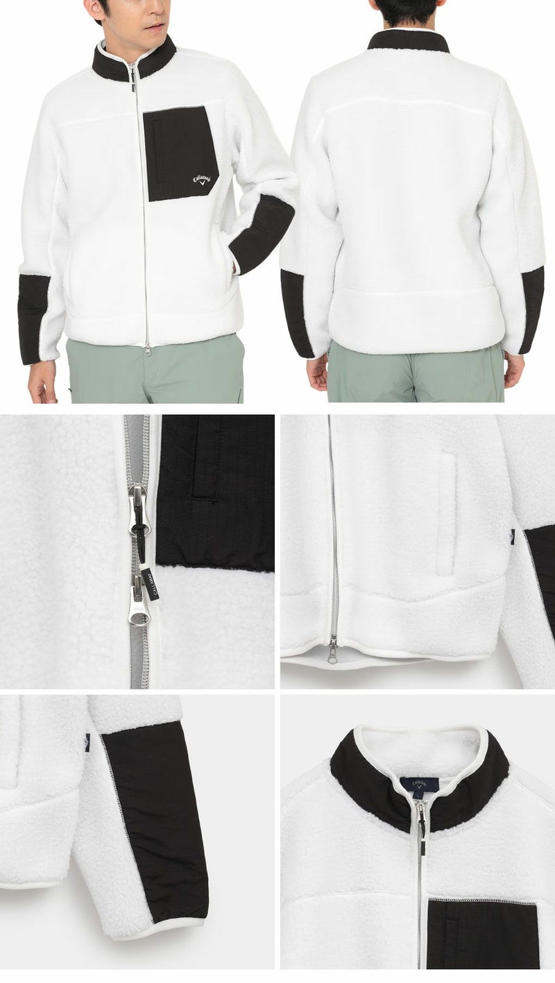 キャロウェイカールボアフリースフルジップブルゾンC25217107メンズゴルフウェア2025秋冬モデルCallaway日本正規品