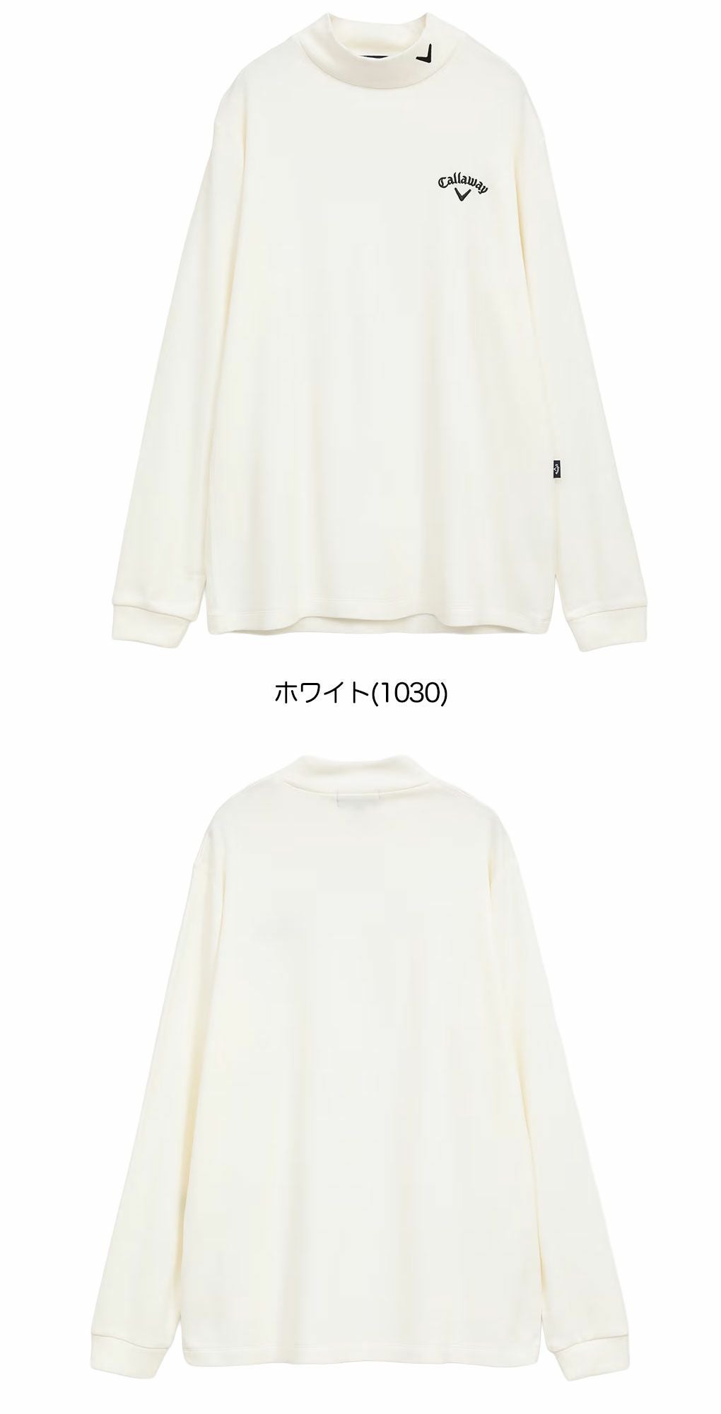 キャロウェイ裏起毛スムースモックネックシャツC25233111長袖メンズゴルフウェア2025秋冬モデルCallaway日本正規品