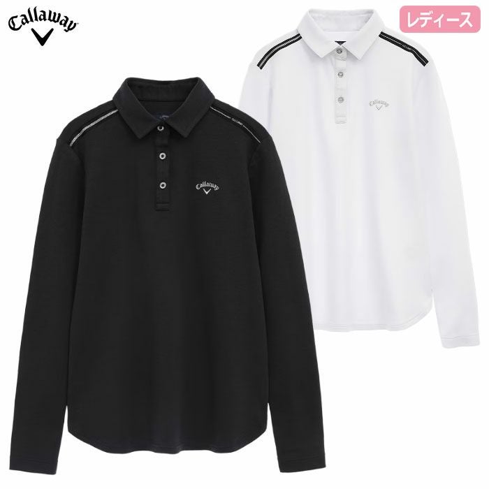 キャロウェイダブルニット長袖シャツC25233204長袖レディースゴルフウェア2025秋冬モデルCallaway日本正規品