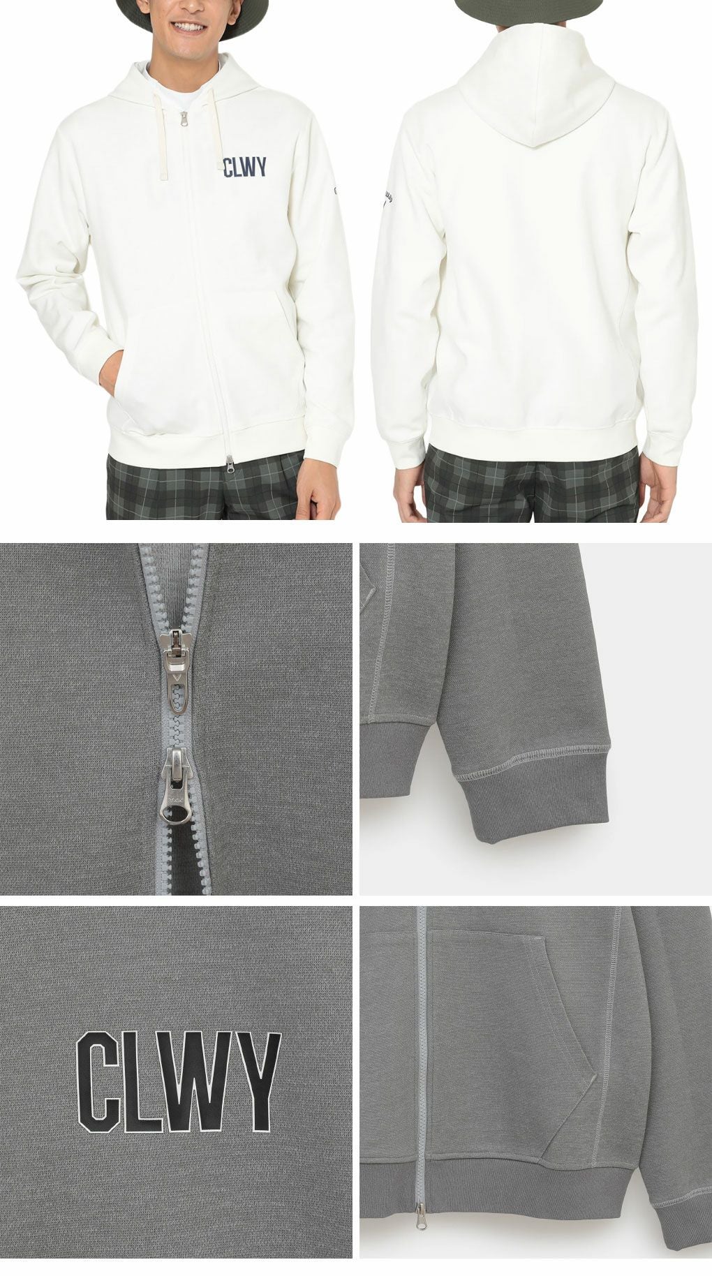 キャロウェイカノコダブルニットフルジップパーカーC25217102長袖メンズゴルフウェア2025秋冬モデルCallaway日本正規品