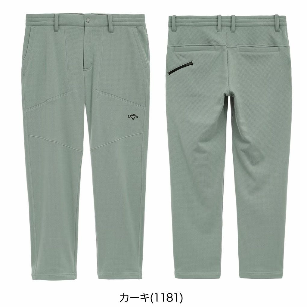 キャロウェイバックグリッド裏起毛ジョガーパンツC25226111メンズゴルフウェアゴルフ2025秋冬モデル日本正規品