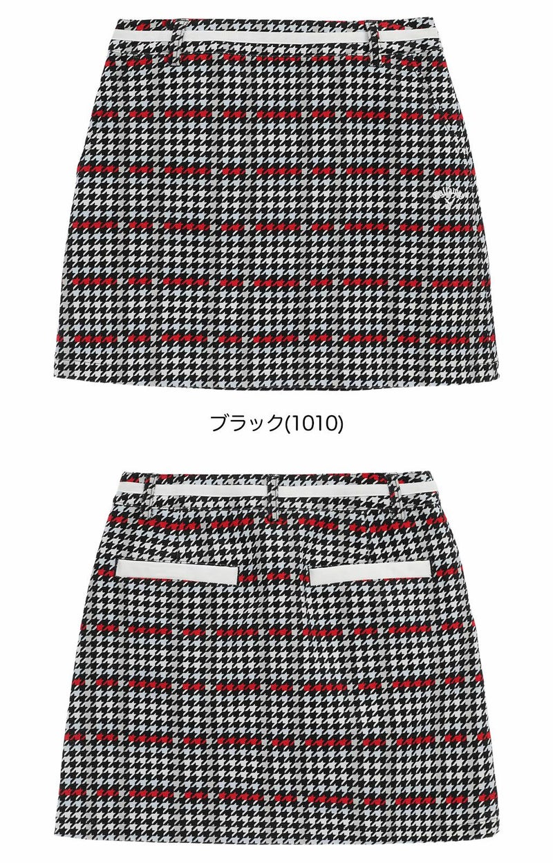 キャロウェイ8WAYストレッチ千鳥プリントスカートC25228211レディースゴルフウェアゴルフ2025秋冬モデル日本正規品