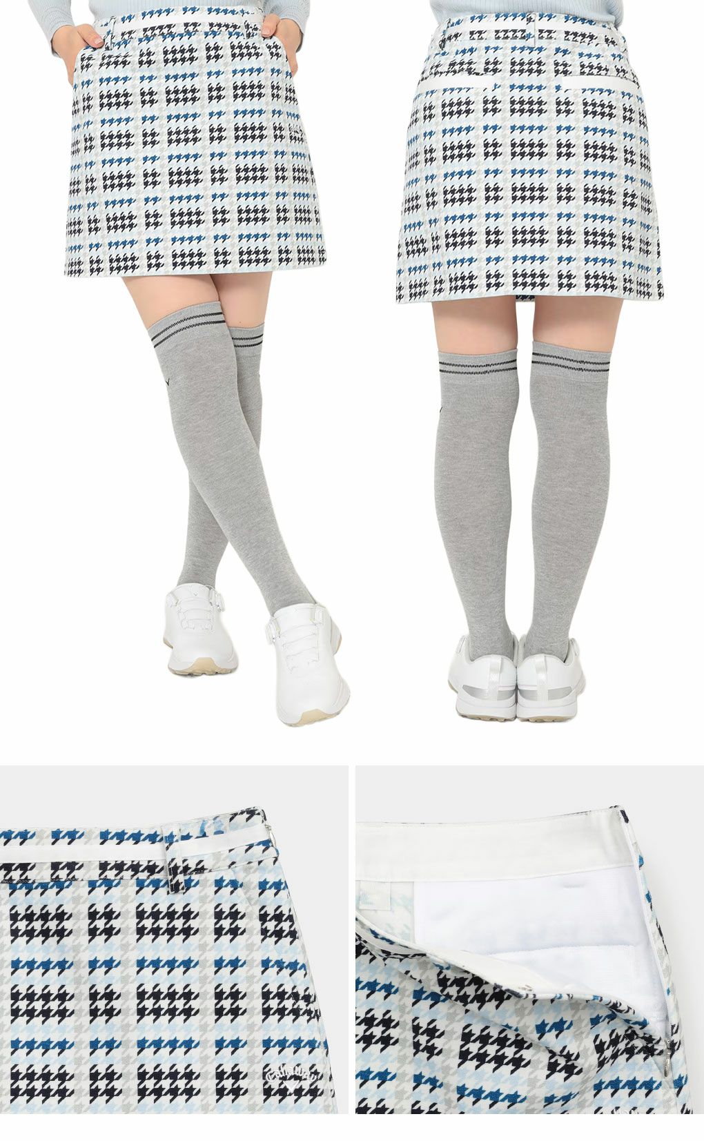 キャロウェイ8WAYストレッチ千鳥プリントスカートC25228211レディースゴルフウェアゴルフ2025秋冬モデル日本正規品