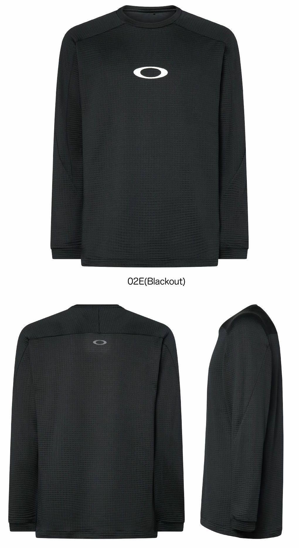 オークリーシャツEnhanceLightGridL/SCrew5.7メンズ長袖FOA408123ゴルフウェア2025秋冬OAKLEY日本正規品