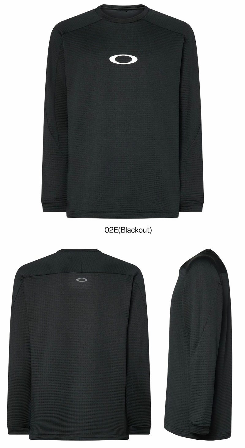 オークリーシャツEnhanceLightGridL/SCrew5.7メンズ長袖FOA408123ゴルフウェア2025秋冬OAKLEY日本正規品