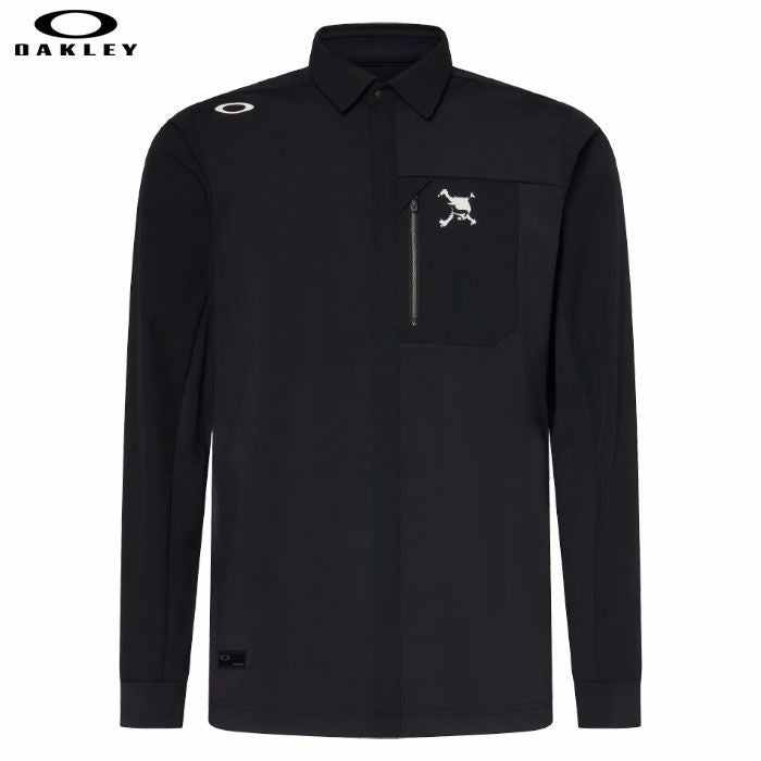 オークリーシャツSkullIdeallyHybridLSShirtメンズ長袖FOA408238ゴルフウェア2025秋冬OAKLEY日本正規品