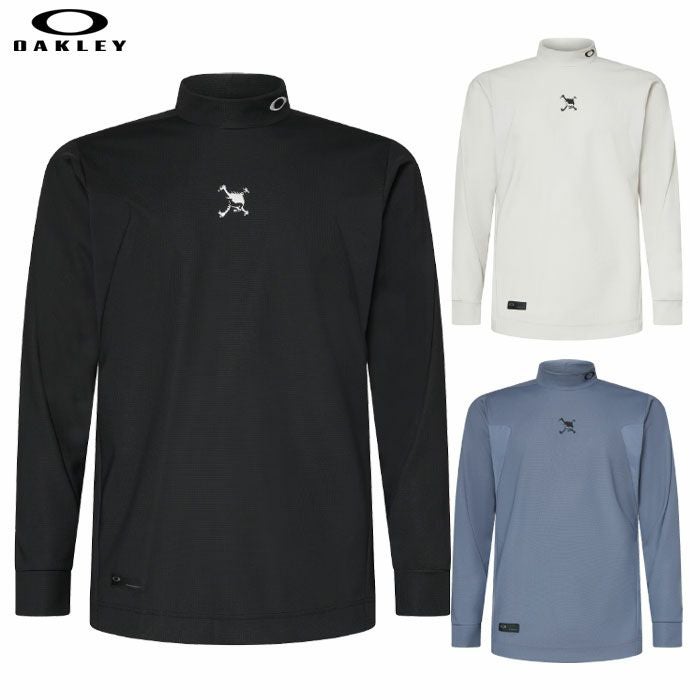 オークリーシャツSkullThicknessLSMockShirtメンズ長袖FOA408240ゴルフウェア2025秋冬OAKLEY日本正規品