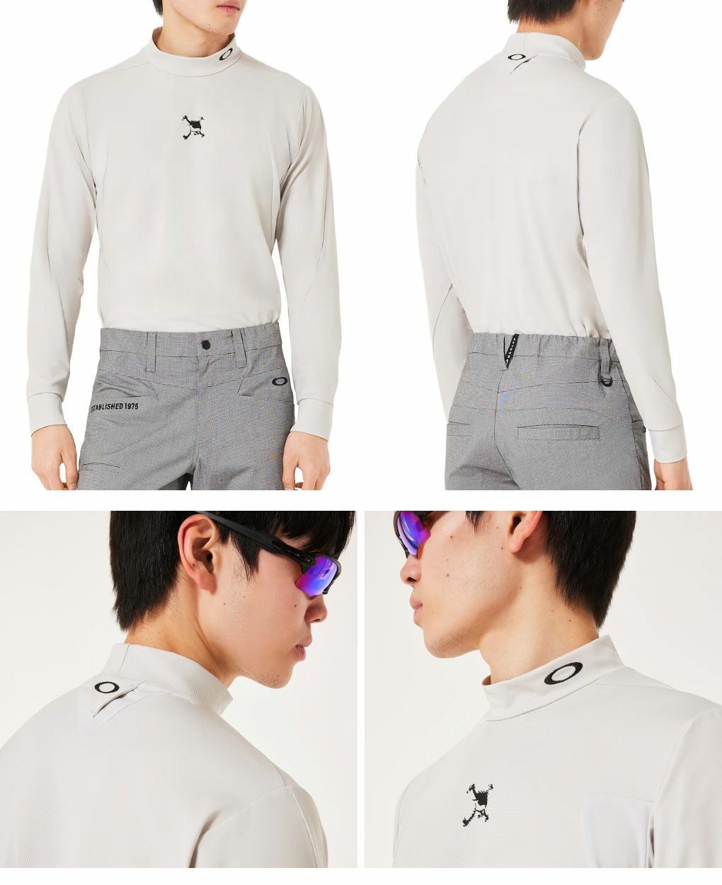 オークリーシャツSkullThicknessLSMockShirtメンズ長袖FOA408240ゴルフウェア2025秋冬OAKLEY日本正規品