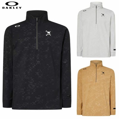 オークリーシャツSkullEmbossedLSMockShirtメンズ長袖FOA408241ゴルフウェア2025秋冬OAKLEY日本正規品