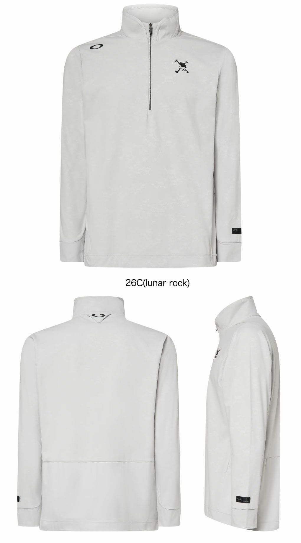 オークリーシャツSkullEmbossedLSMockShirtメンズ長袖FOA408241ゴルフウェア2025秋冬OAKLEY日本正規品