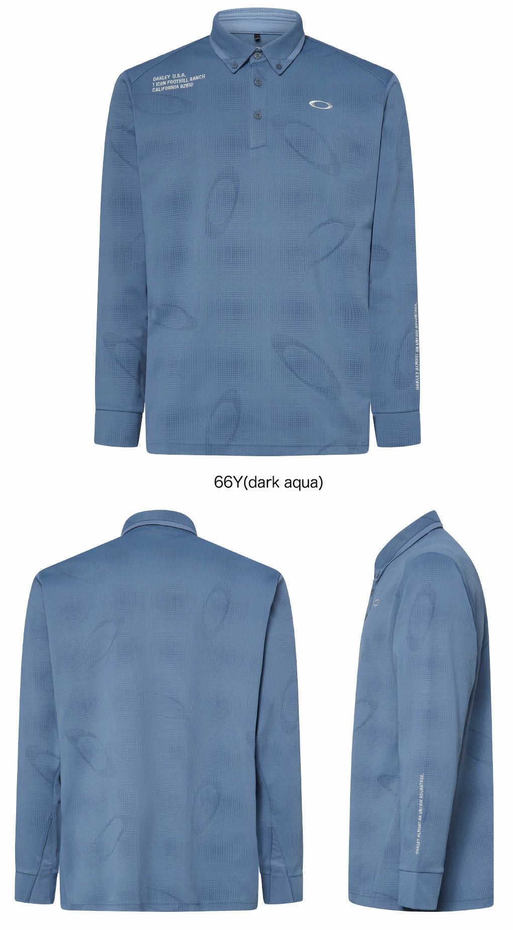 オークリーシャツOmbleJQLSShirtメンズ長袖FOA408242ゴルフウェア2025秋冬OAKLEY日本正規品