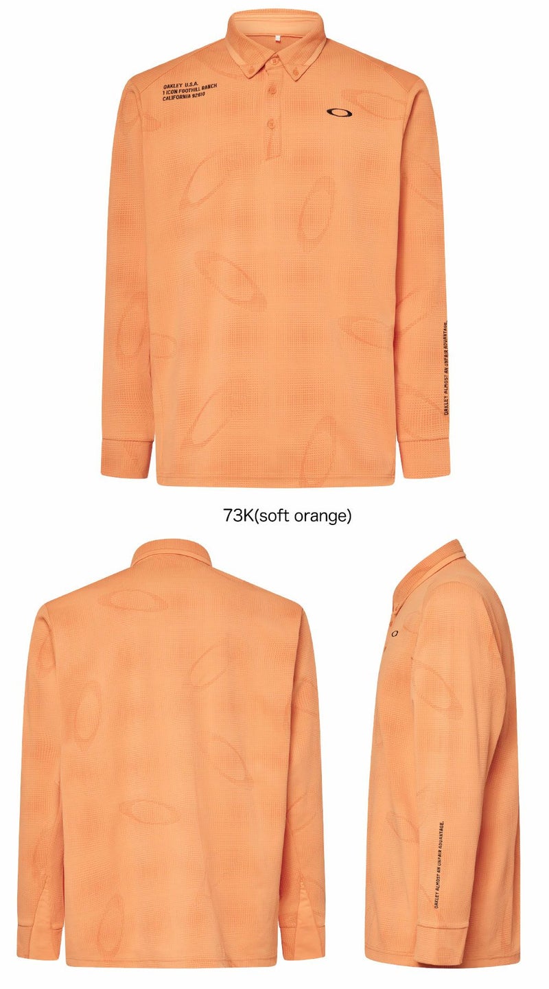 オークリーシャツOmbleJQLSShirtメンズ長袖FOA408242ゴルフウェア2025秋冬OAKLEY日本正規品
