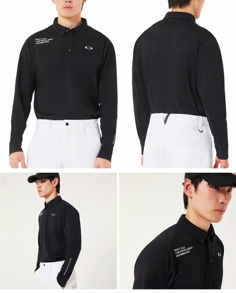 オークリーシャツOmbleJQLSShirtメンズ長袖FOA408242ゴルフウェア2025秋冬OAKLEY日本正規品