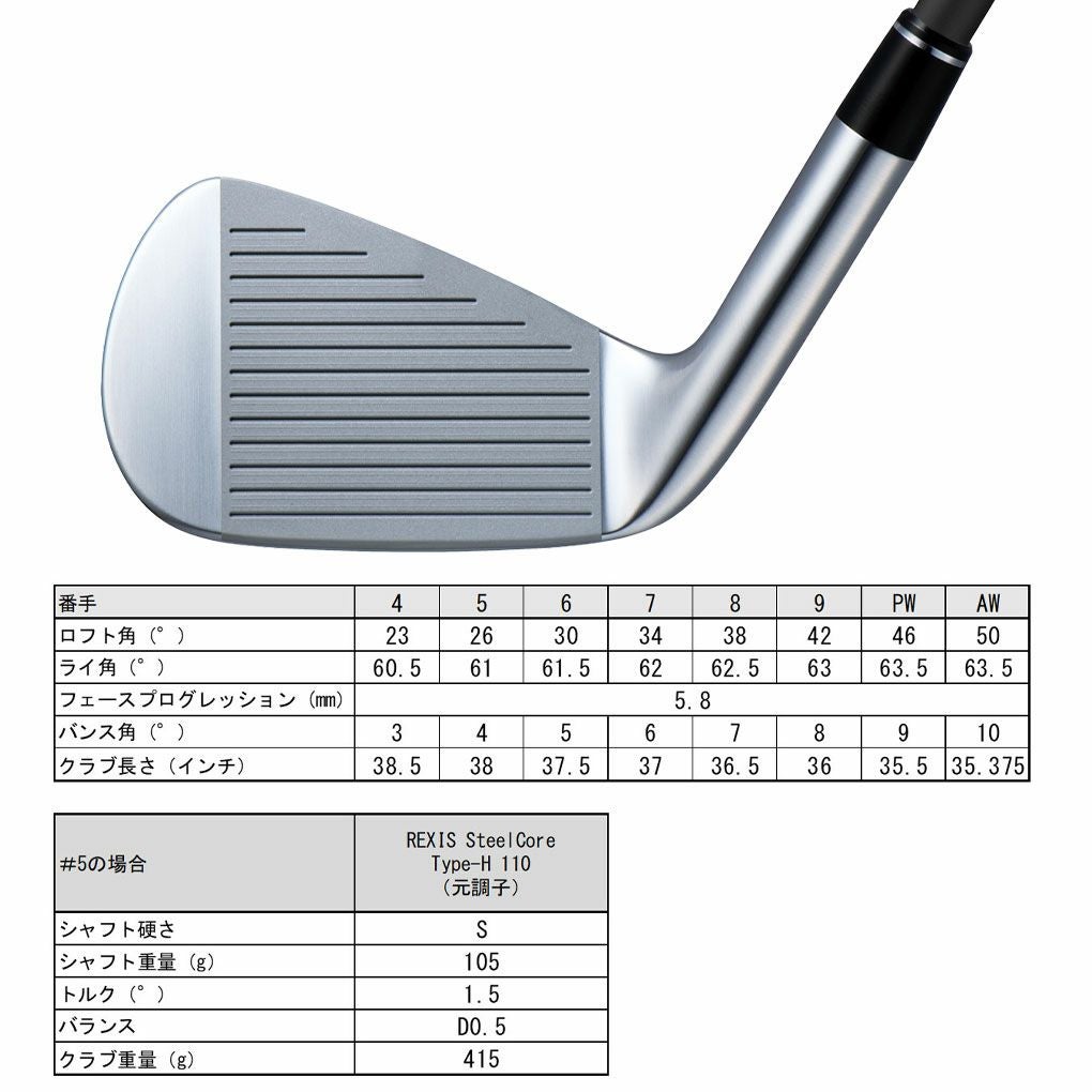 ヨネックスEZONECB302アイアン6本セット(#5-P)タイプＨ.C32I-5P2Vメンズ右用レクシススチールコアYONEX2025年モデル日本正規品