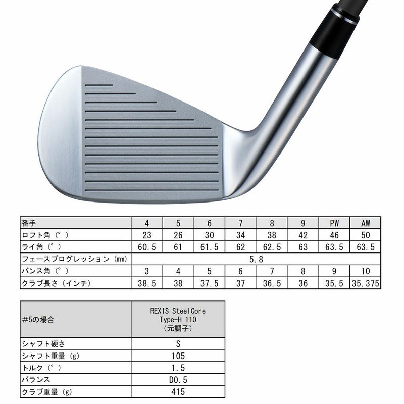 ヨネックスEZONECB302アイアン6本セット(#5-P)タイプＨ.C32I-5P2Vメンズ右用レクシススチールコアYONEX2025年モデル日本正規品