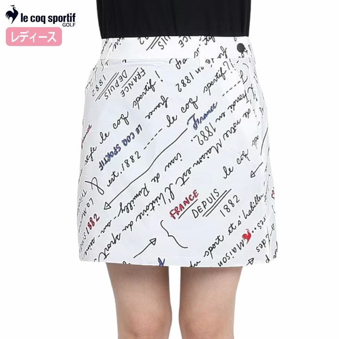 ルコックスポルティフ総柄スカートLG4FSK04LレディースlecoqsportifGOLF2024秋冬モデル日本正規品