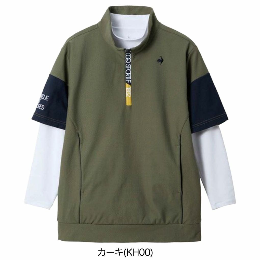 ルコックスポルティフインナー付半袖カットソーLG5FTZ01Mメンズゴルフウェアゴルフ2025秋冬モデル日本正規品