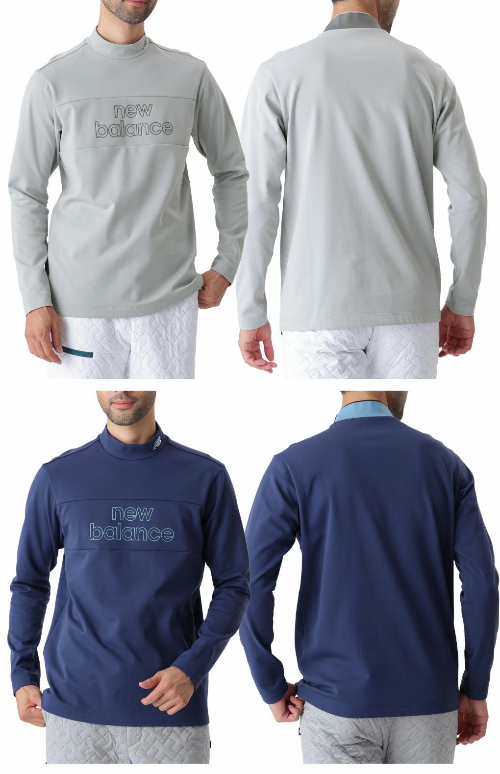 ニューバランス長袖シャツ012-5267006メンズゴルフウェアnewbalance2025秋冬モデル日本正規品