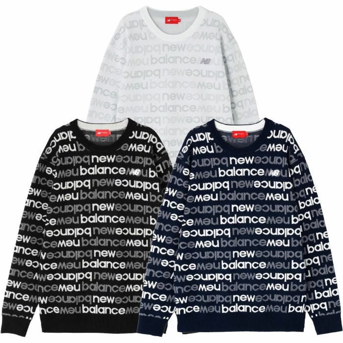 ニューバランス長袖ニット012-5270004メンズゴルフウェアnewbalance2025秋冬モデル日本正規品