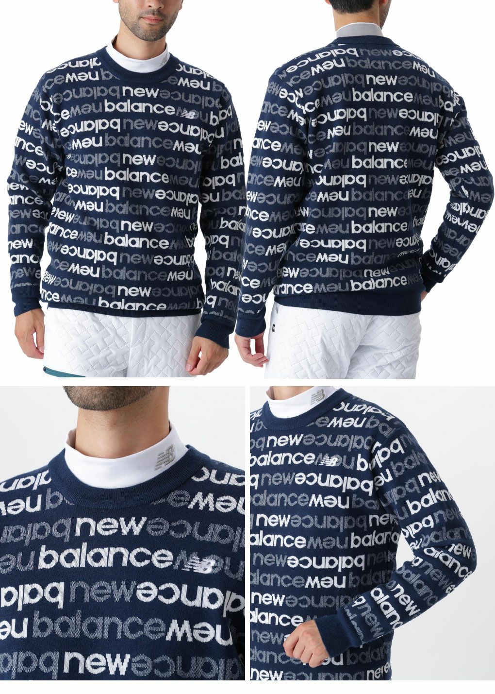 ニューバランス長袖ニット012-5270004メンズゴルフウェアnewbalance2025秋冬モデル日本正規品